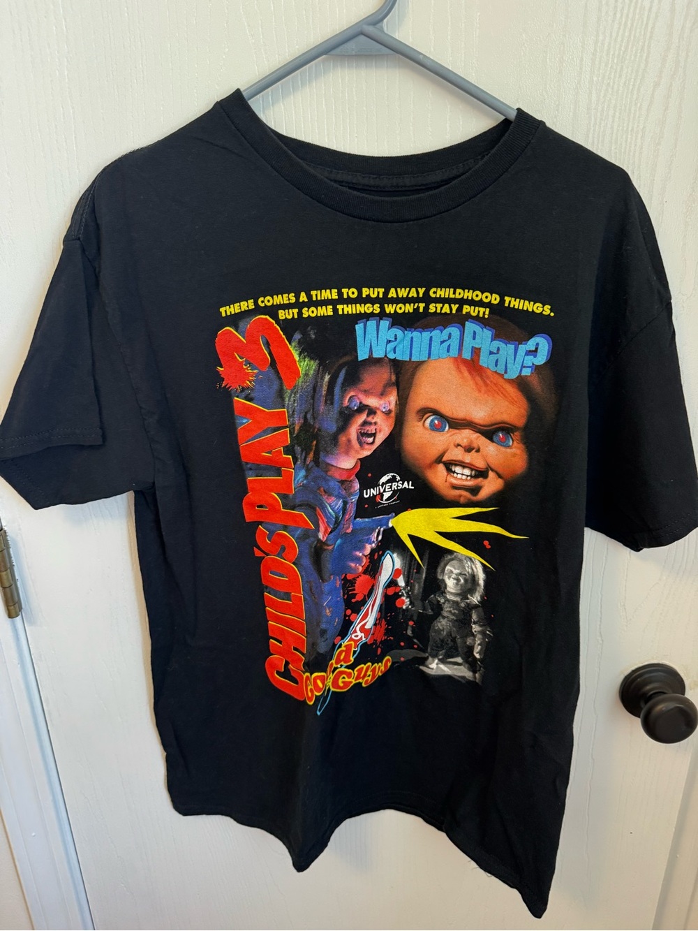 Women’s Child’s Play t-shirt.